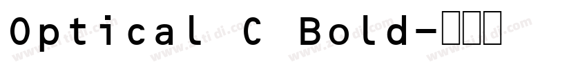 Optical C Bold字体转换